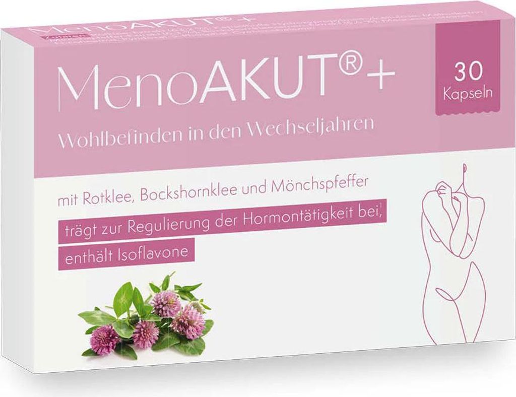 Aura Natura MenoAKUT Plus – Wechseljahre Kapseln mit Produktbild 