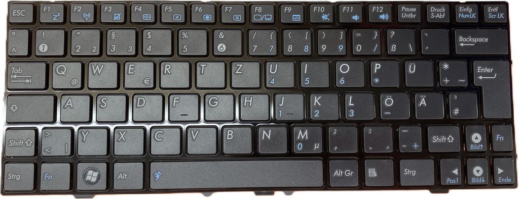 DEUTSCHE - Tastatur Keyboard version 1 Kompatibel für ASUS EEE PC 1000HE, 0KNA-0U4GE03
