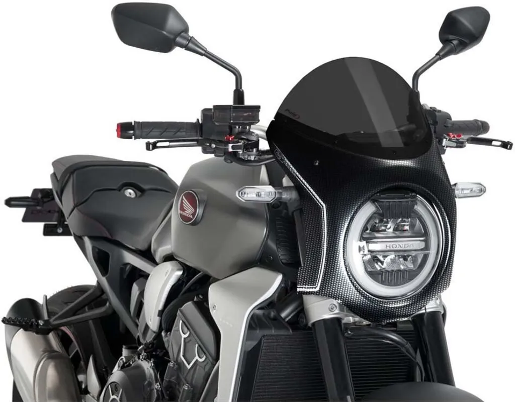 Réduire la fatigue en Honda CB1000R avec le pare-brise PUIG 3143F noir