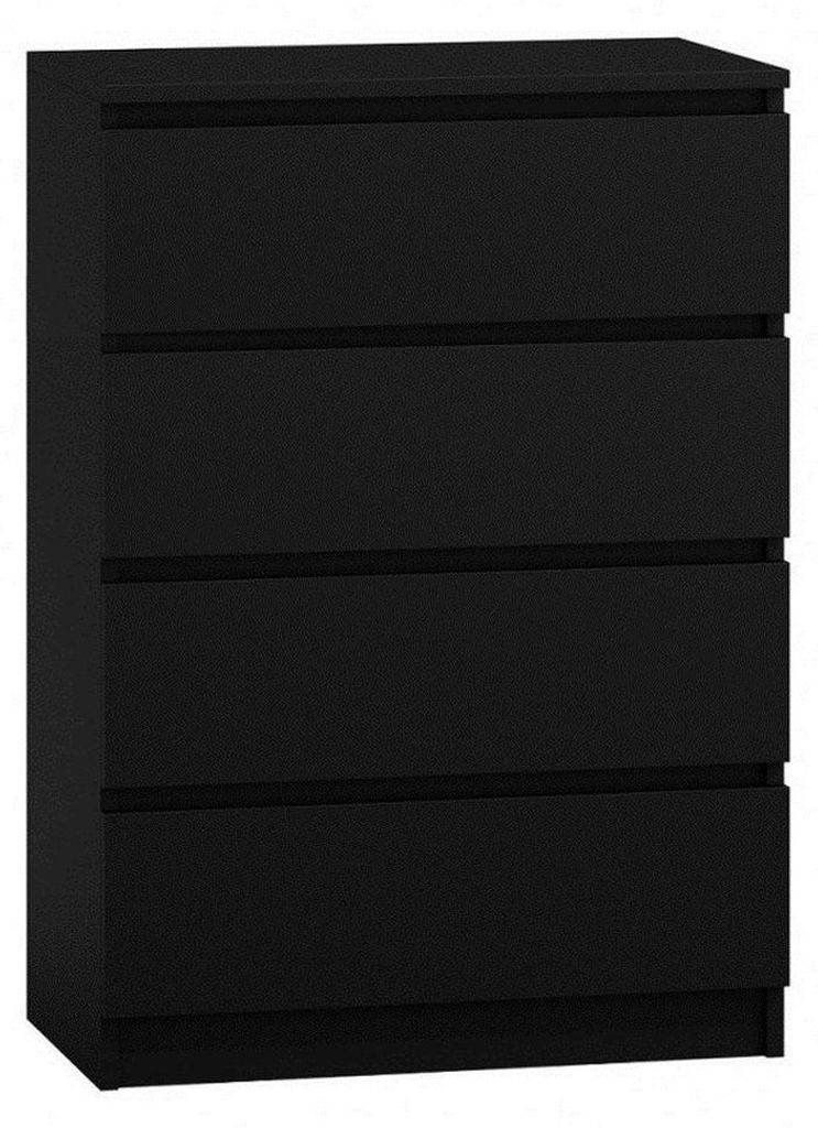 Topeshop M4 CZERŃ, Schwarz, 4 Schublade(n), Partikelbord, Produktbild 