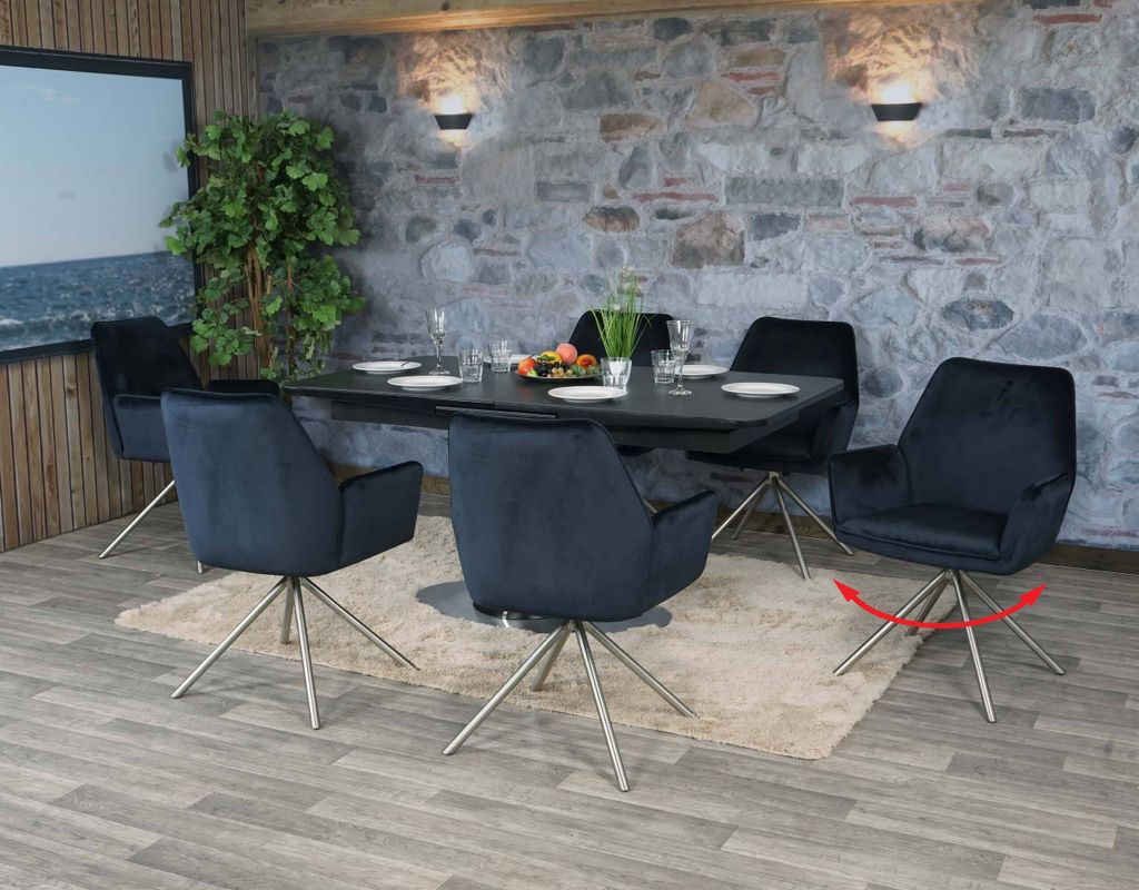 lot de 6 chaises de salle à manger HWC-G67, chaise de Image du produit 
