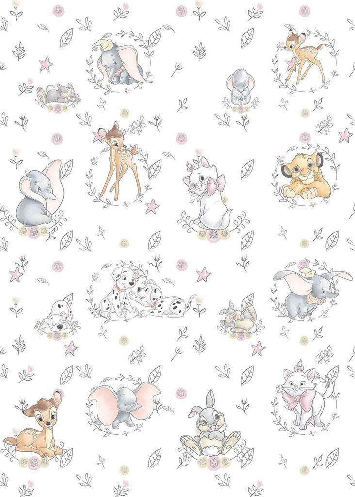 Disney Fototapete Disney-Tiere Multicolor - 611693 - 200 x 280 cm