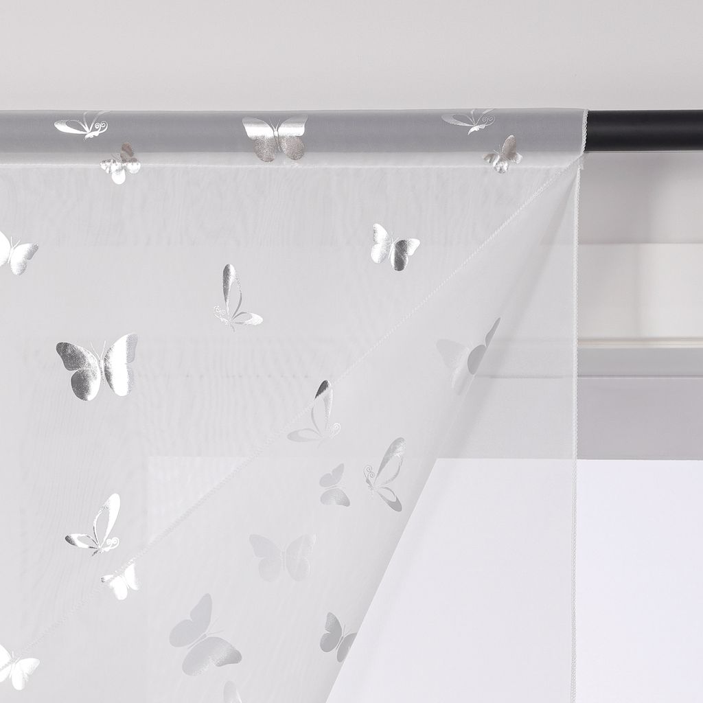 Scheibengardine halbtransparent Bistrogardine mit Produktbild 3
