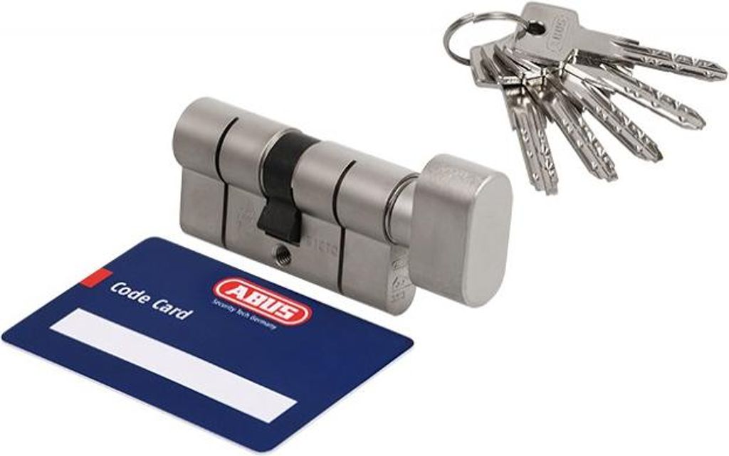 Zylinder-Einsatz Abus KD10 40g/30 Perlnickel mit Knauf Kl. 5.2