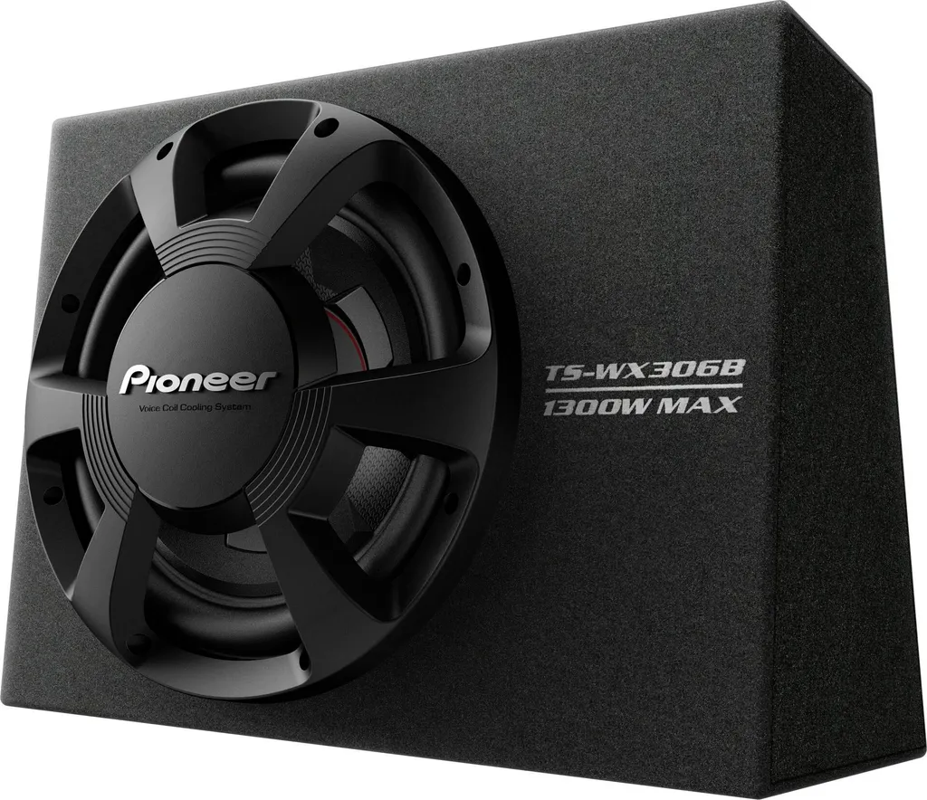 Subwoofer Pioneer TS-WX306B en Boîtier Clos 1300W pour Basses Lourdes
