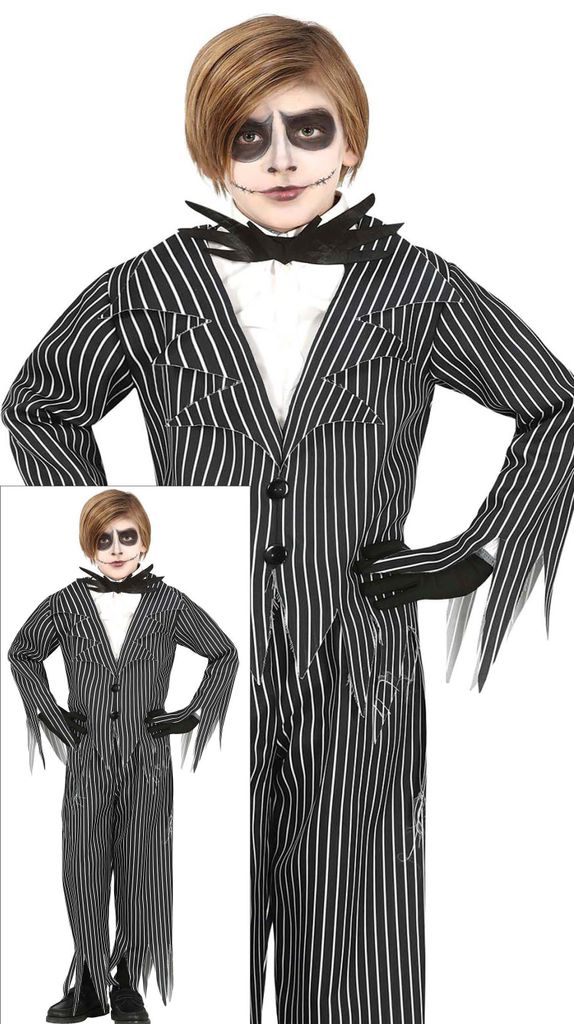Skelett Halloween Kostüm Für Kinder Halloween Grusel Produktbild 