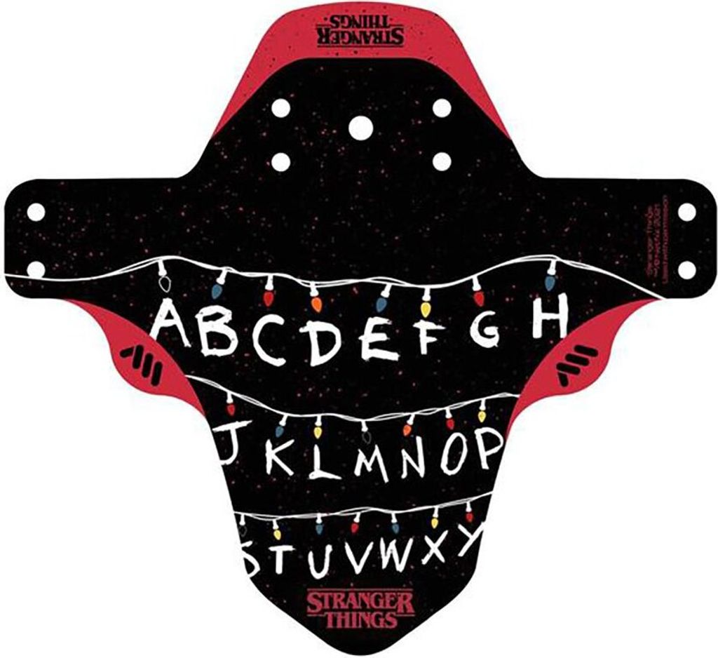 All Mountain Style Stranger Things Lights Vorderer Kotflügel Rot,Schwarz Rot,Schwarz One Size