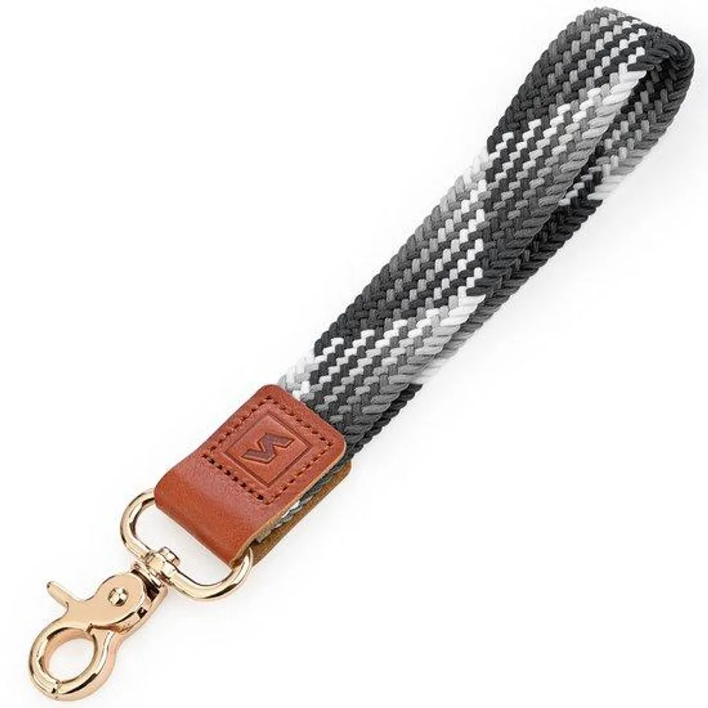 Porte-clés nylon ultra-doux anti-rayure avec anneau robuste 25mm Argent