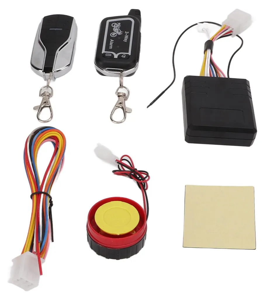Protection moto bidirectionnelle : Alarme avec télécommande et LCD