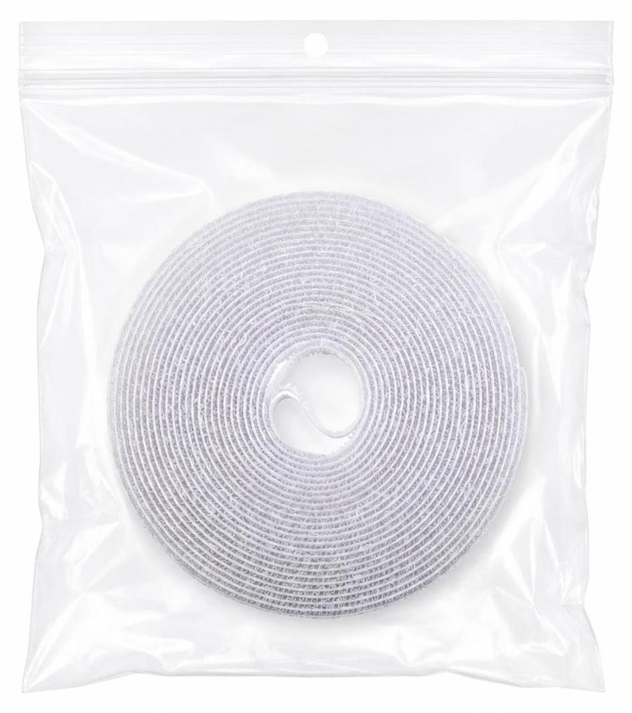 Klettband für Fliegengitter 5,6 m x 0,6 cm Weiß im Produktbild 
