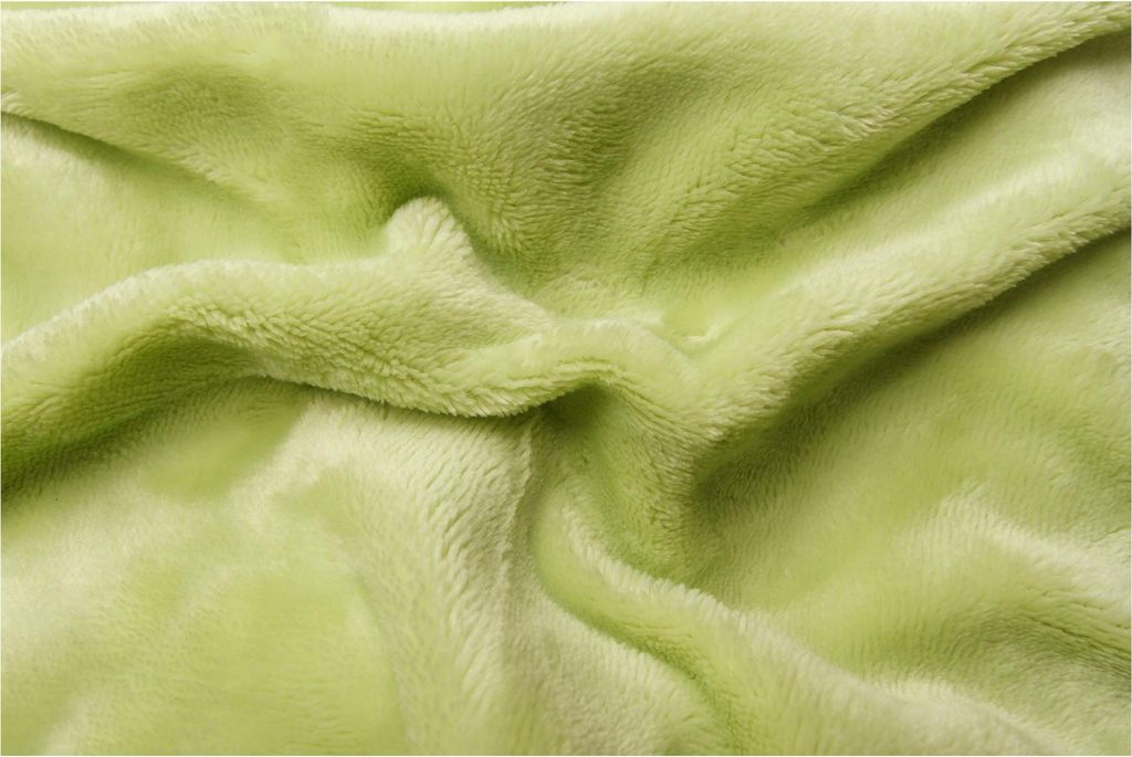 Blatt Mikroflanell pistazie 90x200x20 cm