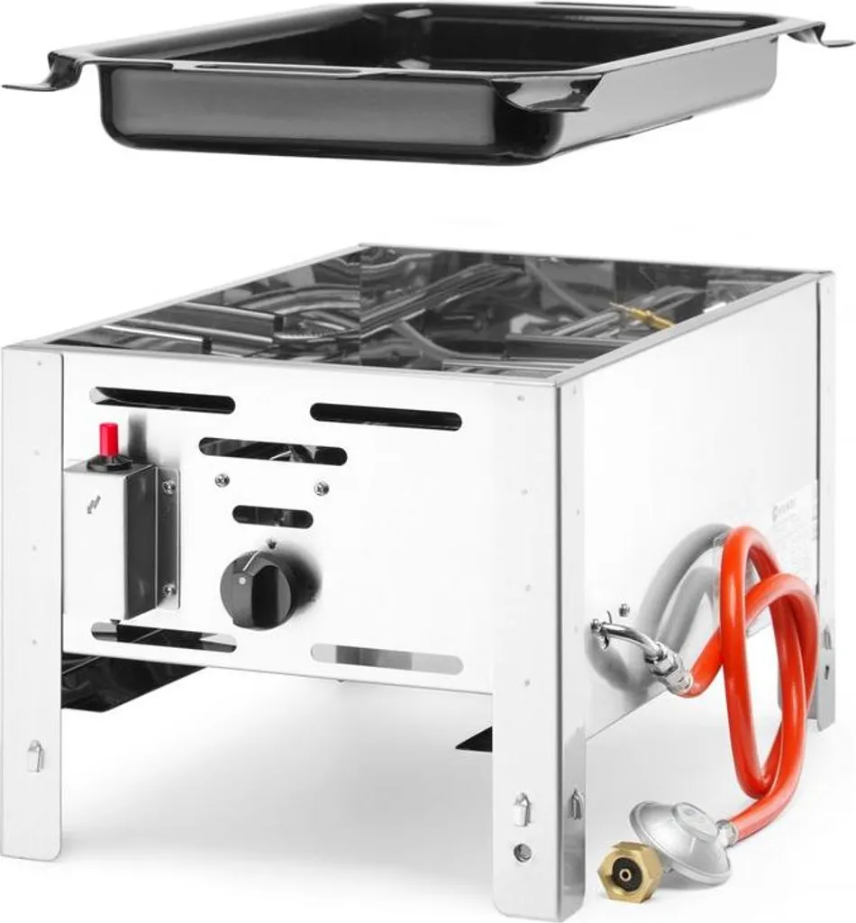 Barbecue à Gaz Professionnel HENDI Bake-Master Mini en Acier Inoxydable