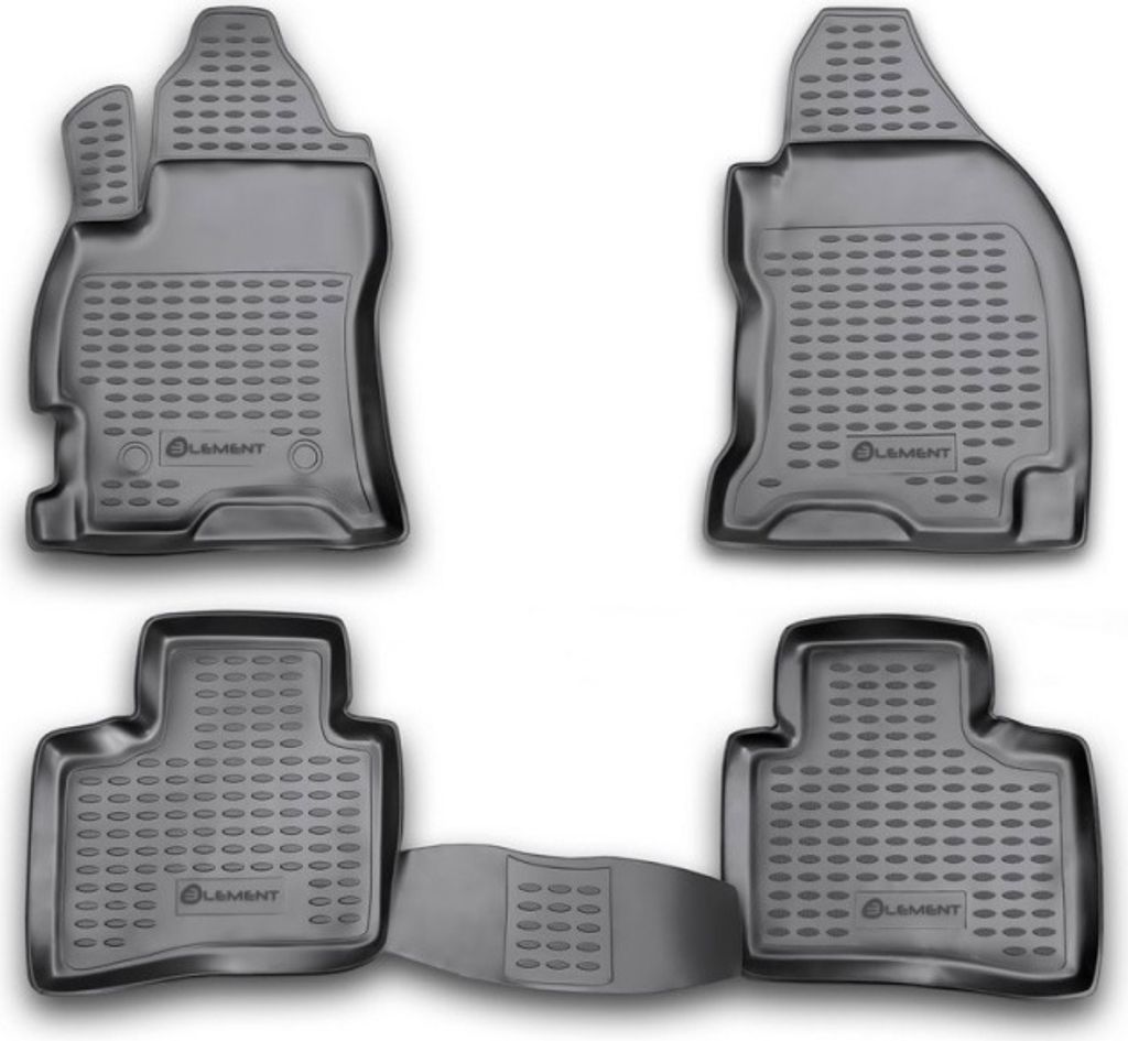 ELEMENT Gummi-Fussmatten 3D kompatible mit FORD Mondeo, 2000-2007, 4 tlg.