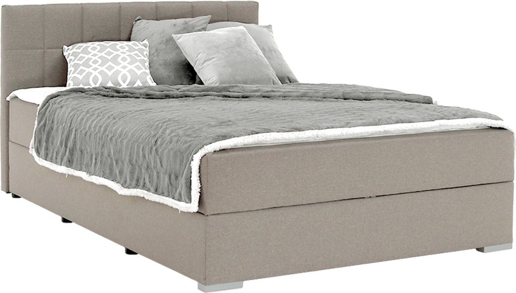Kondela Einzelbett mit Matratze Ferata TV Komfort 120 - graubraun (taupe)