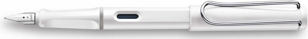 LAMY safari Patronenfüller weiß hochglänzend M (mittel) Produktbild 2