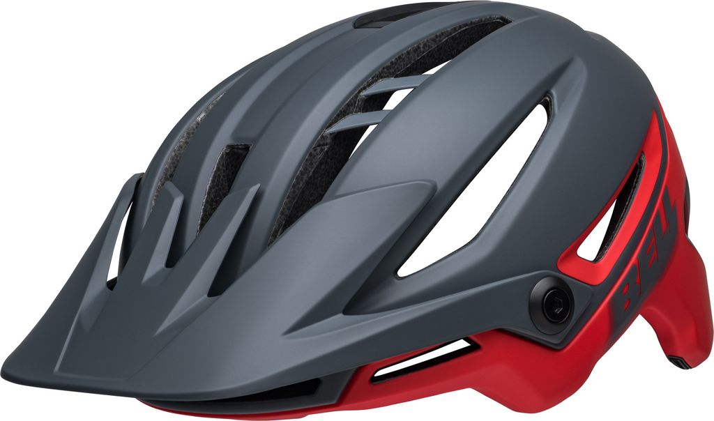 Bell Sixer Mips Fahrradhelm, Farbe:matte gray/red, Größe:S