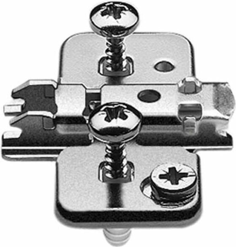 BLUM CLIP Exzenter Kreuzmontageplatte, Stahl, EXPANDO, Distanz 3 mm