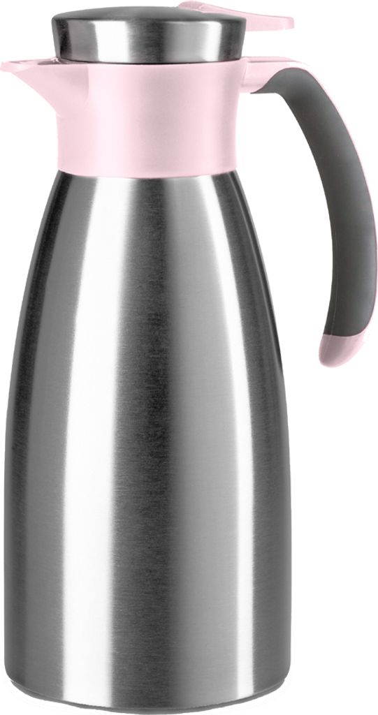 emsa Isolierkanne SOFT GRIP 1,5 Liter Edelstahl / rosa
