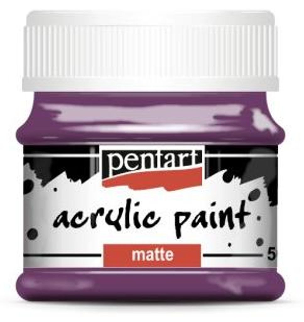 Akrylová barva matná PENTART 50 ml PURPUROVÁ Obrázek produktu 