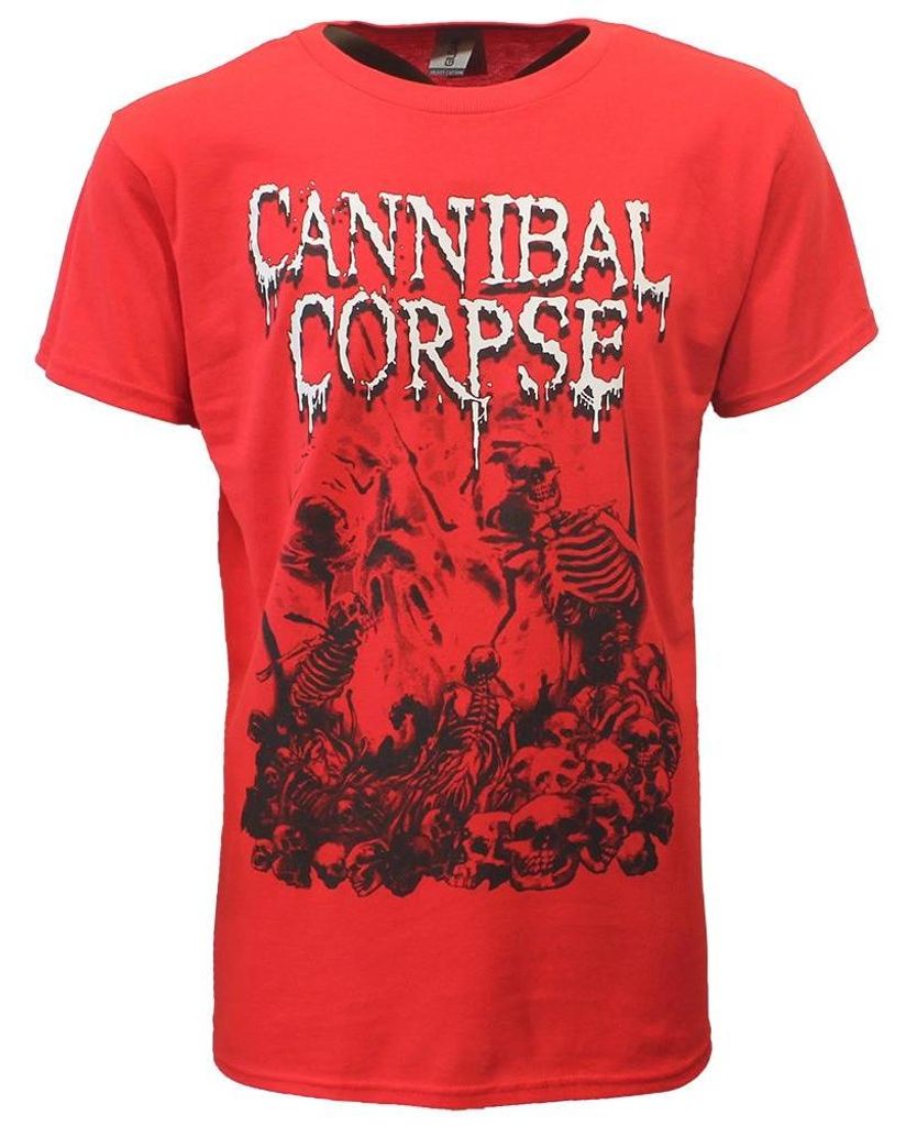 Cannibal Corpse Pile Of Skulls Band T-Shirt – Offizielles Merchandise - XXL