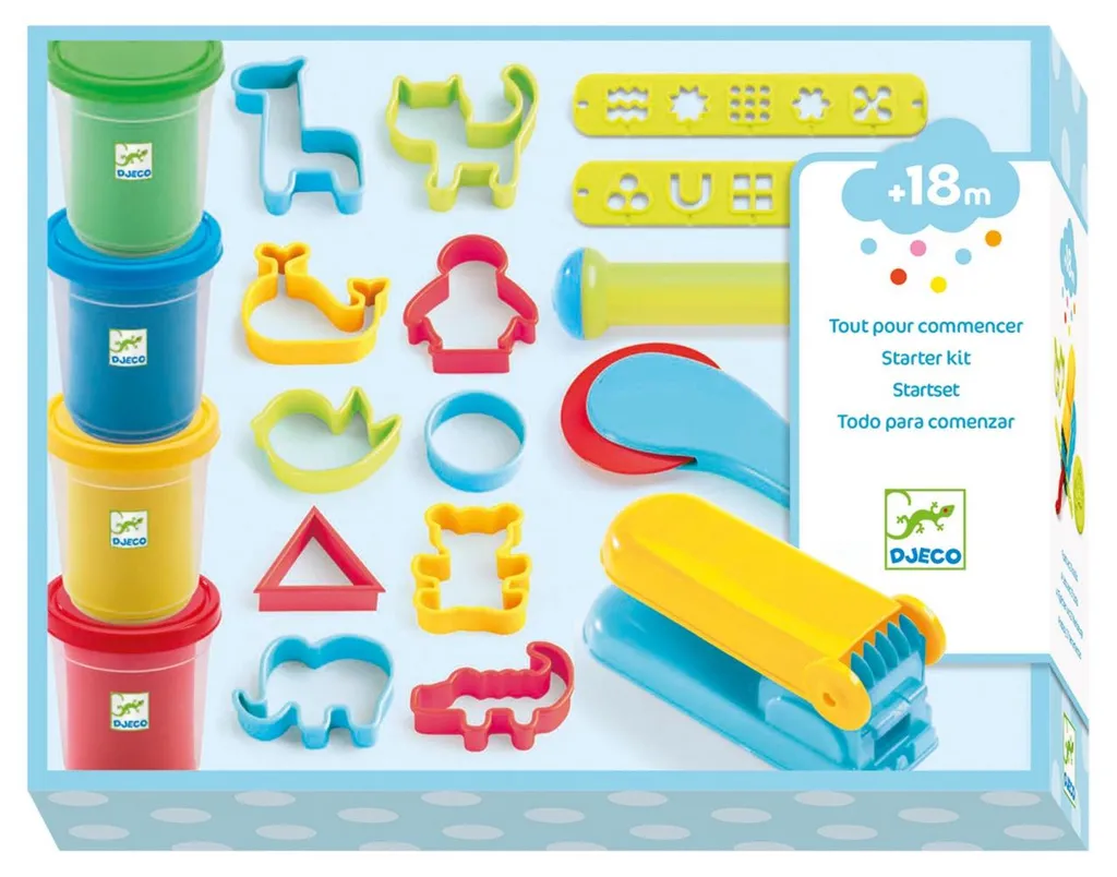 Kit Modelage Djeco Pâte Souple et Ultra-Malléable Couleurs de Base