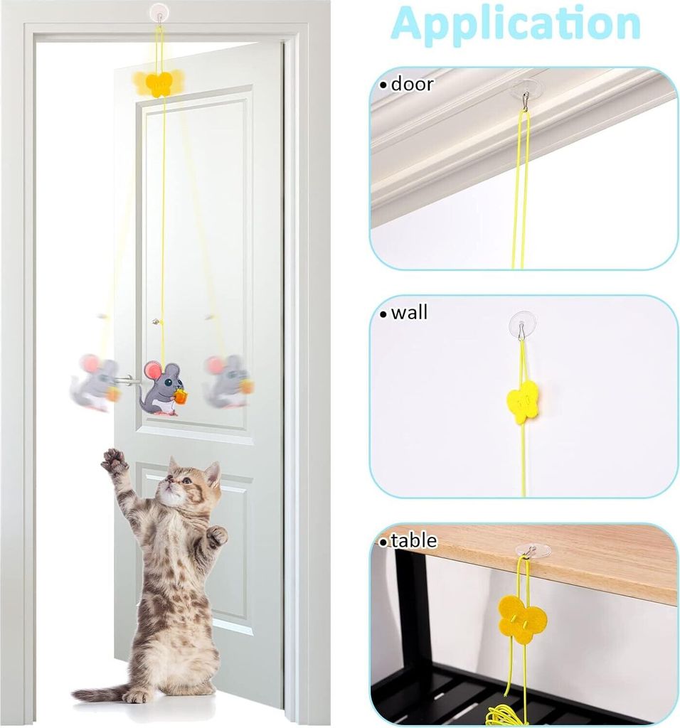 Katzenspielzeug zum Aufhängen an der Tür, für Katzen, Produktbild 4