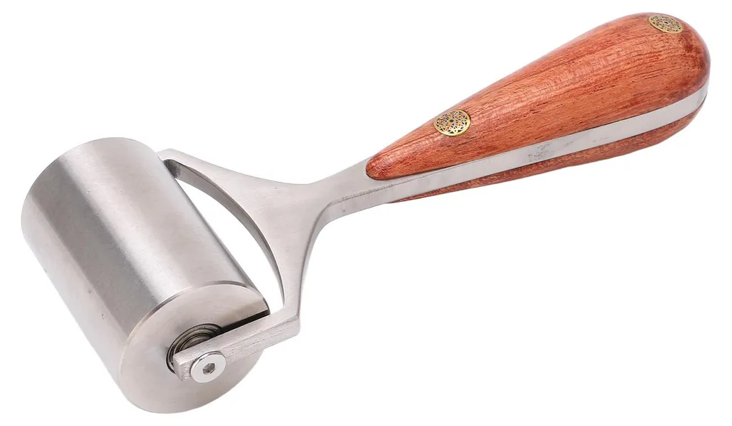 Rouleau pour cuir haute dureté, presse à bords résistante en acier 60mm