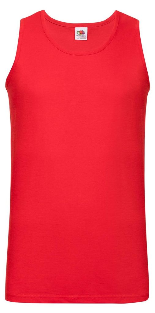 Fruit of the Loom - "Valueweight Athletic" Ärmelloses Oberteil für Herren/Damen Uni LT1862 (XL) (Rot)