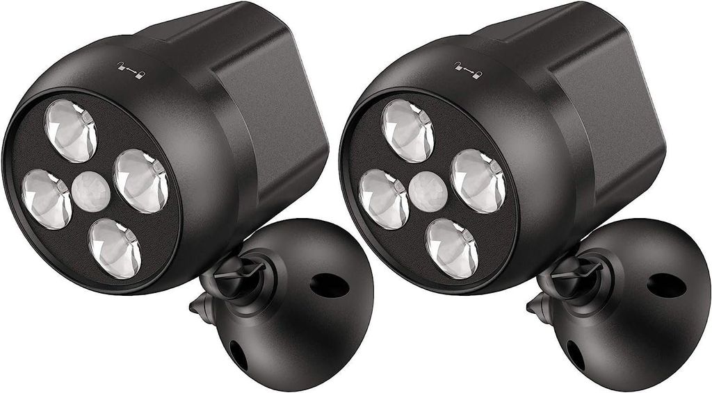 Wandleuchte 2x4 LEDs Bewegungsmelder für Produktbild 