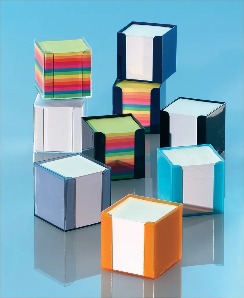 Ne perdez plus vos notes avec ce cube 700 feuilles blanc / couleur