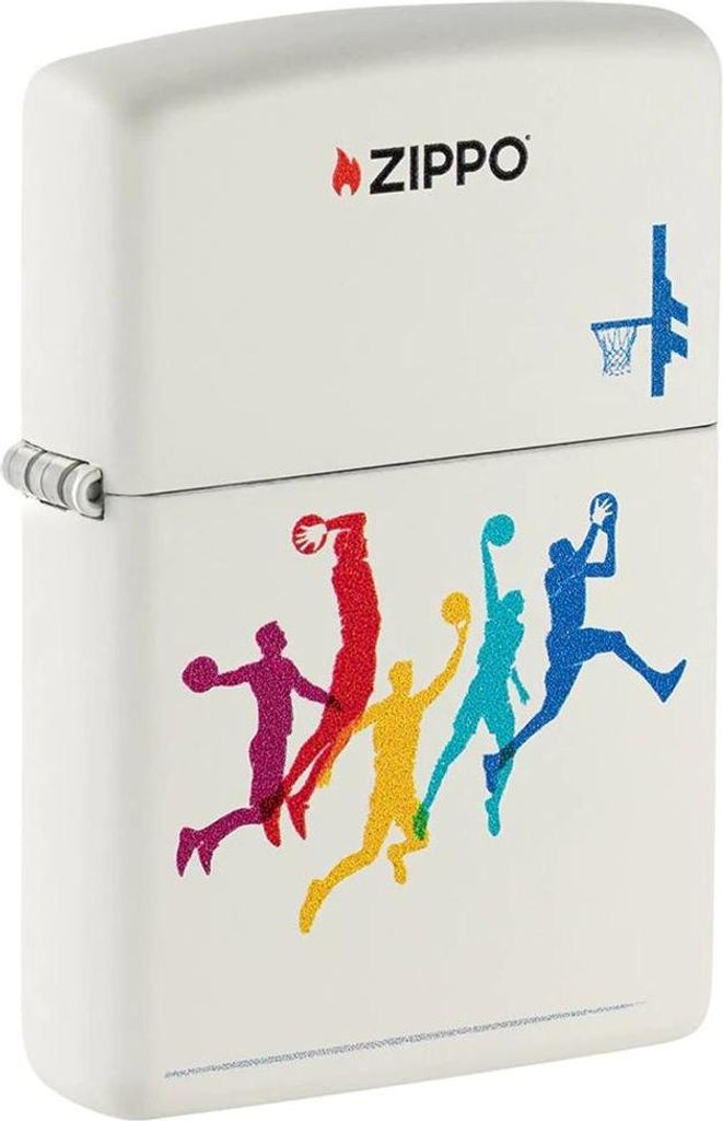 Zippo Benzinfeuerzeug Basketball 2022, Stilvoller Schutz vor dem Wind, Perfekt für Fans