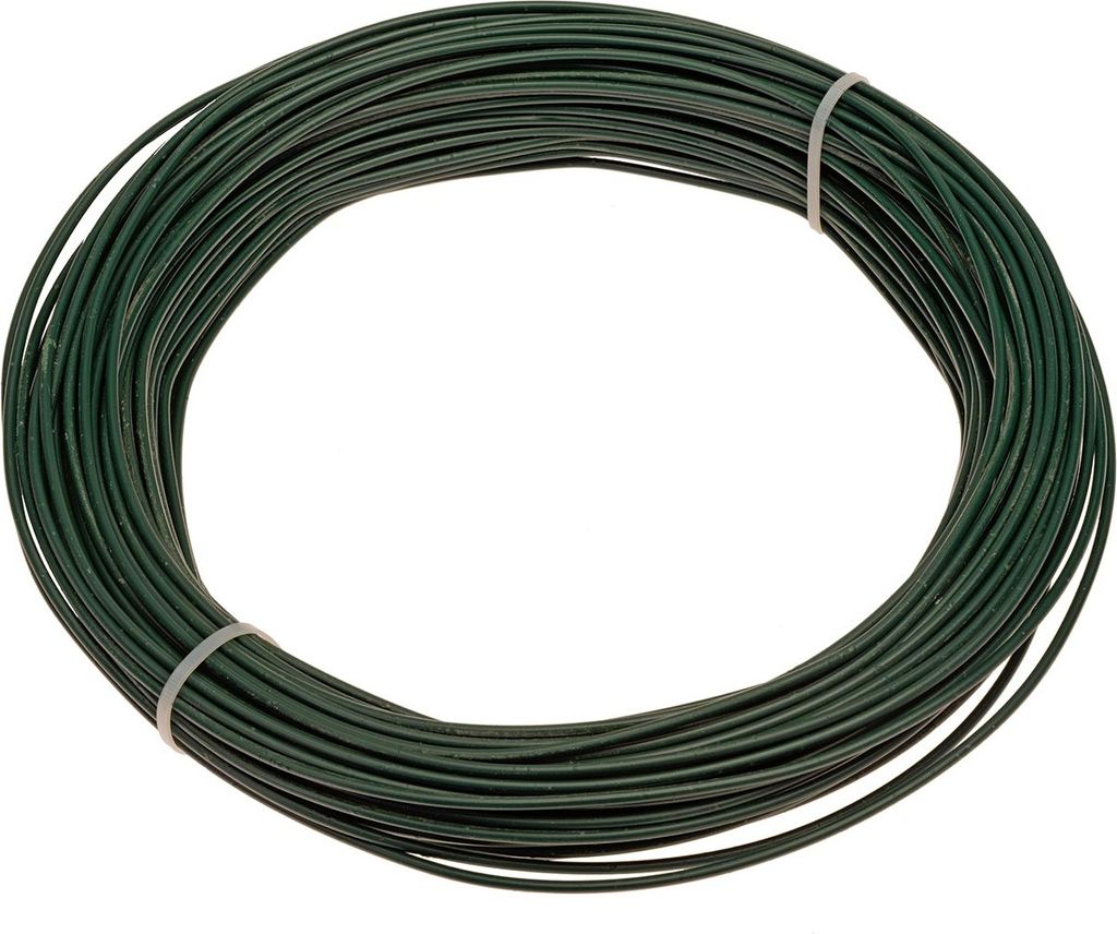 Spanndraht 3mm Gartendraht für Maschendrahtzaun – 10 Meter / braun