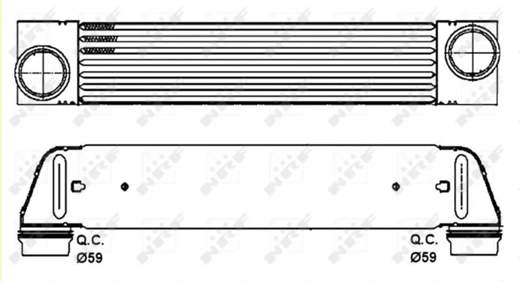 Refroidisseur d'air de suralimentation pour BMW E60 E61 OE 17514710783