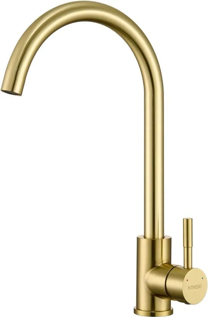 Robinet évier inox RVS rotation 360° - Haute pression et design ergonomique
