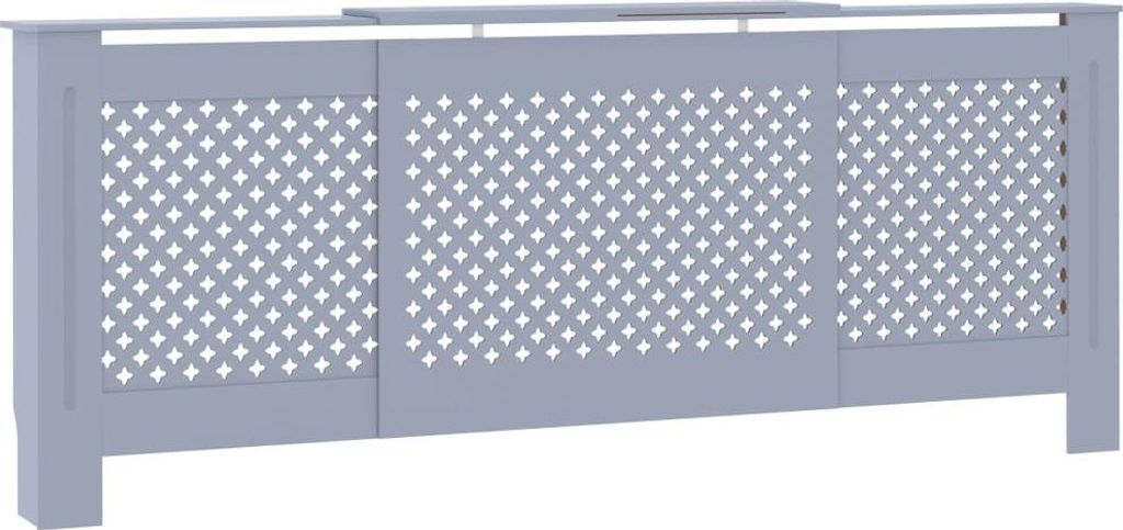 vidaXL MDF kryt radiátora sivý 205 cm Obrázok produktu 