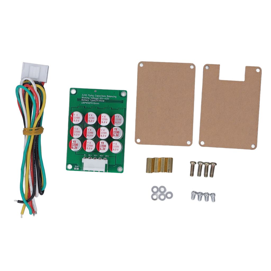 4S-Batterie-Aktiv-Equalizer mit Kabel, Lithium-Batterie-Balance-Board für ternäre LFP-Zellen 1.8 V ‐ 4.5 V mit Shell