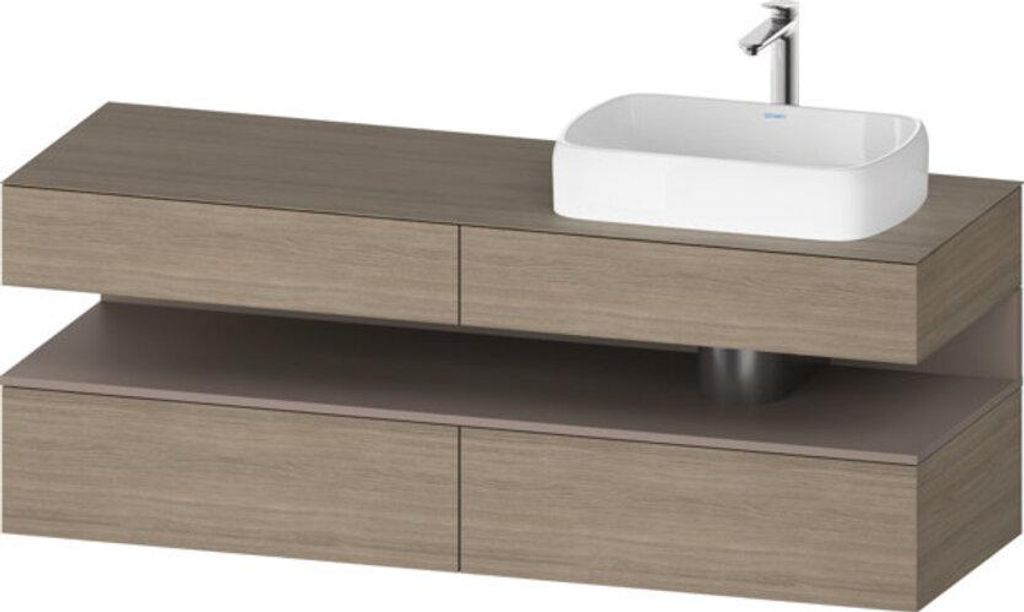 Duravit QA4778043350000 QTG KWTU WH Ek. 1600x550x600 Ei Tra