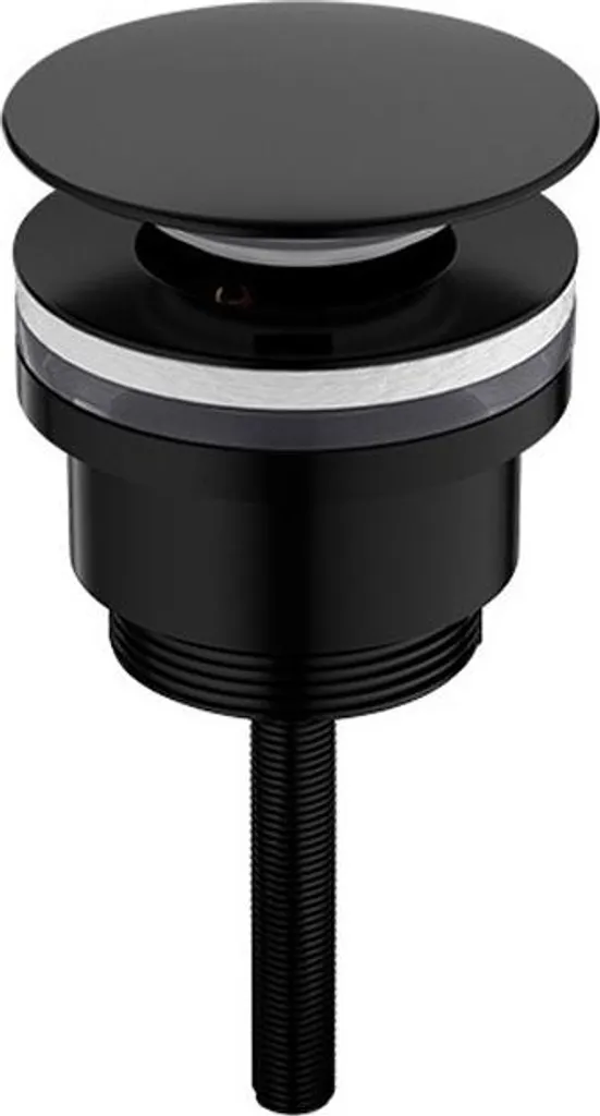 Scarico Click-Clack INF Ottone Nero | Piletta Universale per Lavabo