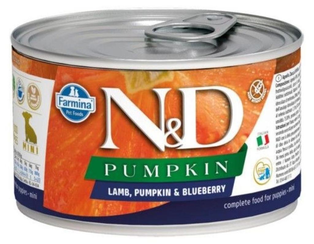 Mokra karmaFARMINA LAMB PUMPKIN BLUEBERRY PUPPY 140g Zdjęcie produktu 