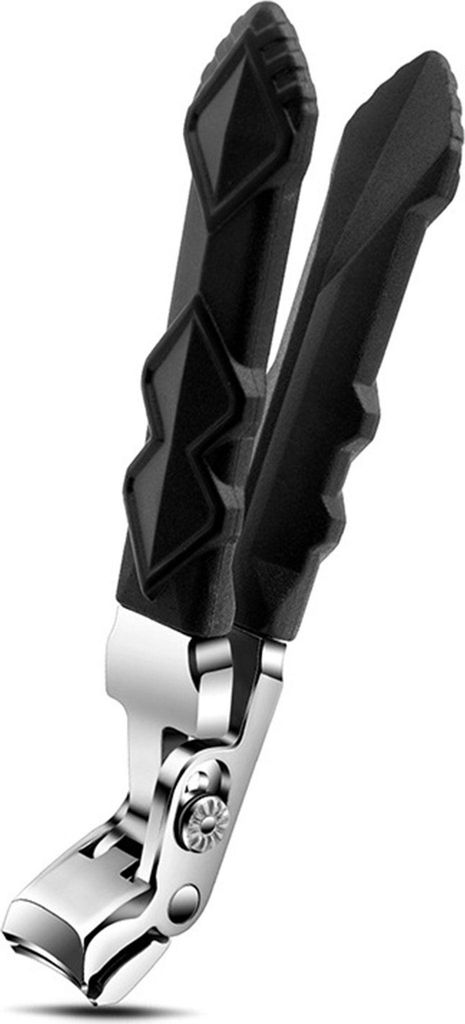 OKWISH Nagelknipser mit abgewinkeltem Kopf für dicke Nägel, 1.3cm großer Nagelknipser Ergonomische große Nagelzwicker