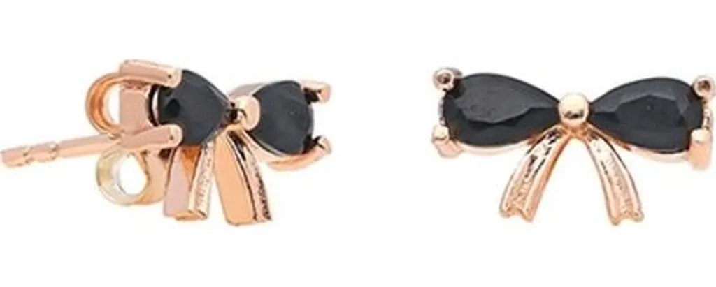Boucles d'oreilles papillon argent 925 hypoallergénique plaqué or rose