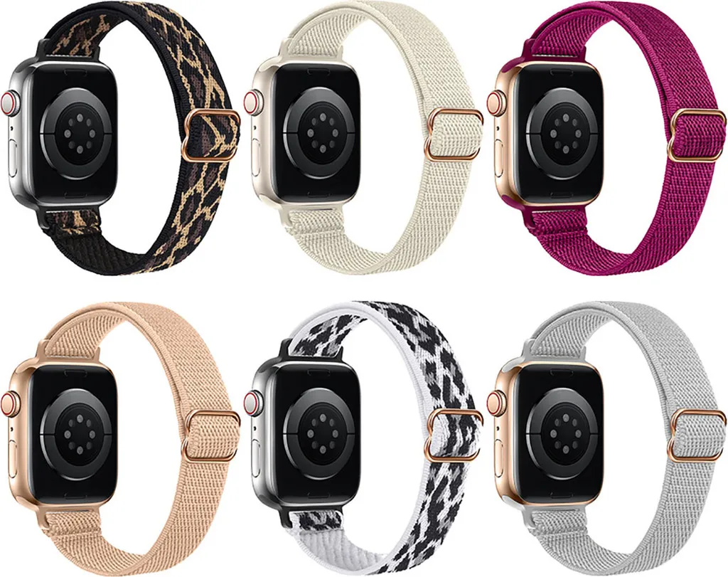 Eko Set 6 Cinturini Apple Watch 42-49mm Nylon Revolt 01 Colorati