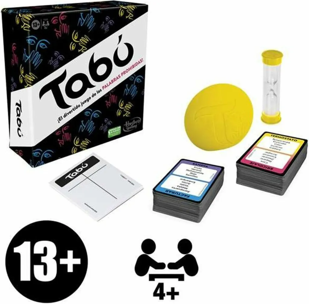 Matériel de Jeu Tabu Espagnol Idéal pour Soirée Entre Amis Hasbro