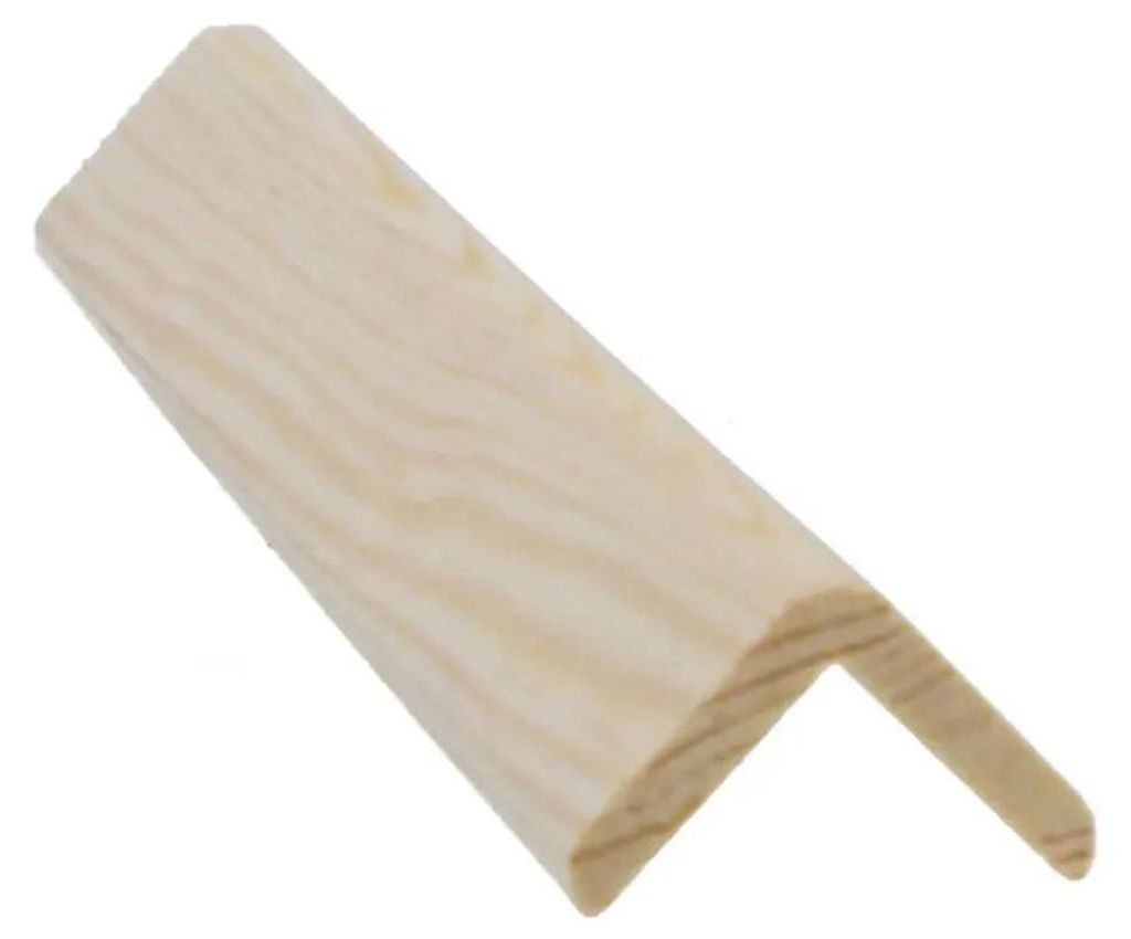 BÜRKLE | 2,70 m | Kiefer naturbelassen 2,4 x 4,5 cm Wanddeckenleiste, Eckschutzleiste aus Massivholz, Innenraumleiste, Dekorleiste, Kantenschutz, ...