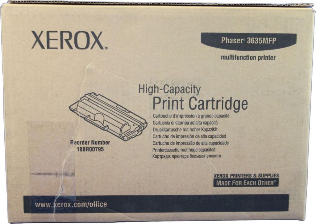 Xerox 108R00795 Tonerkartusche Schwarz 10.000 Seiten für Xerox Phaser 3635