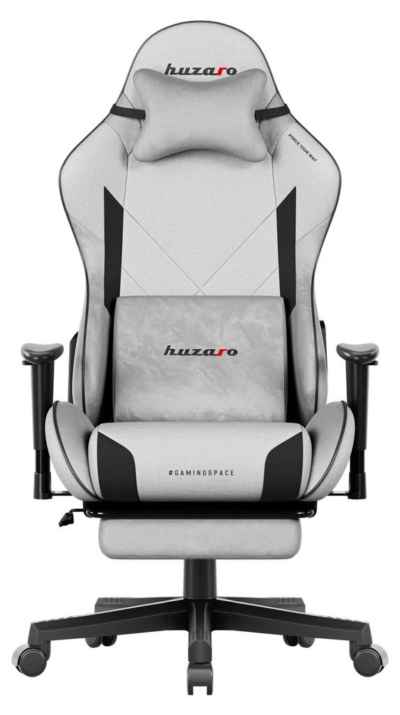 Huzaro Force 5.7 Grey - Sedia da gioco, braccioli 2D, Immagine del prodotto 