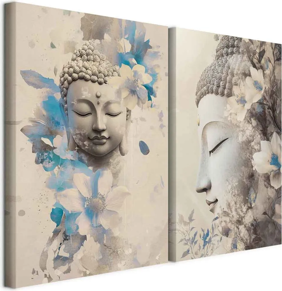 Murando Set 2 Quadri Acustici Meditazione Zen 40x30cm Fonoassorbenti