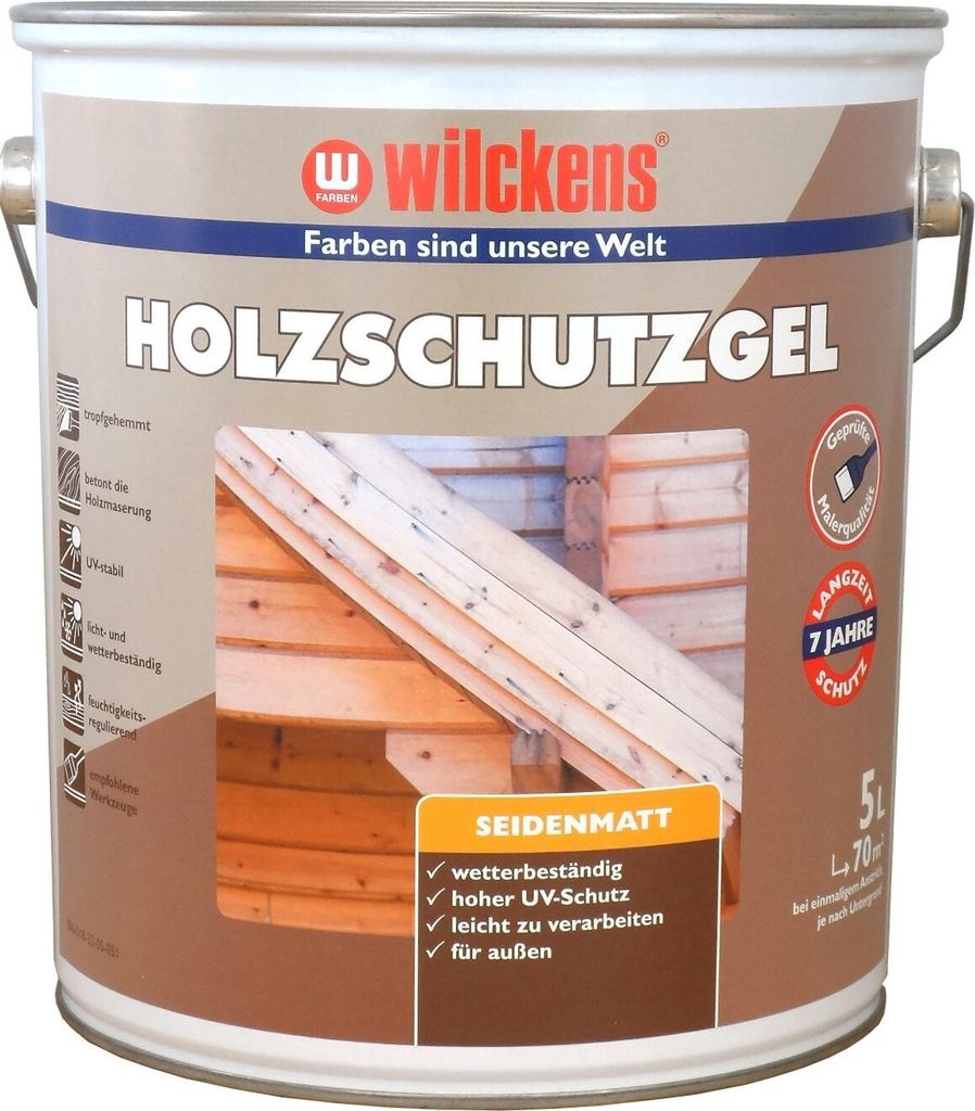 Wilckens Holzschutzgel Kiefer seidenmatt 5l 17019700090 Produktbild 