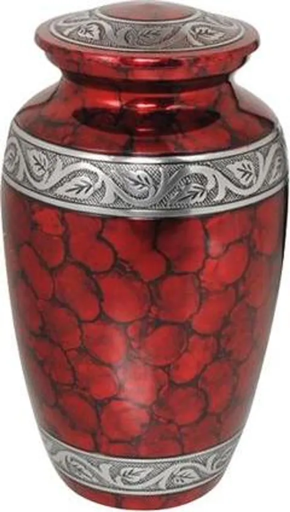 Gregspol Ltd - Urna funeraria in Metallo per Ceneri, urna funeraria per Adulti e Animali Domestici Size: 7(D) x 11.4(H) Creamy/Rose