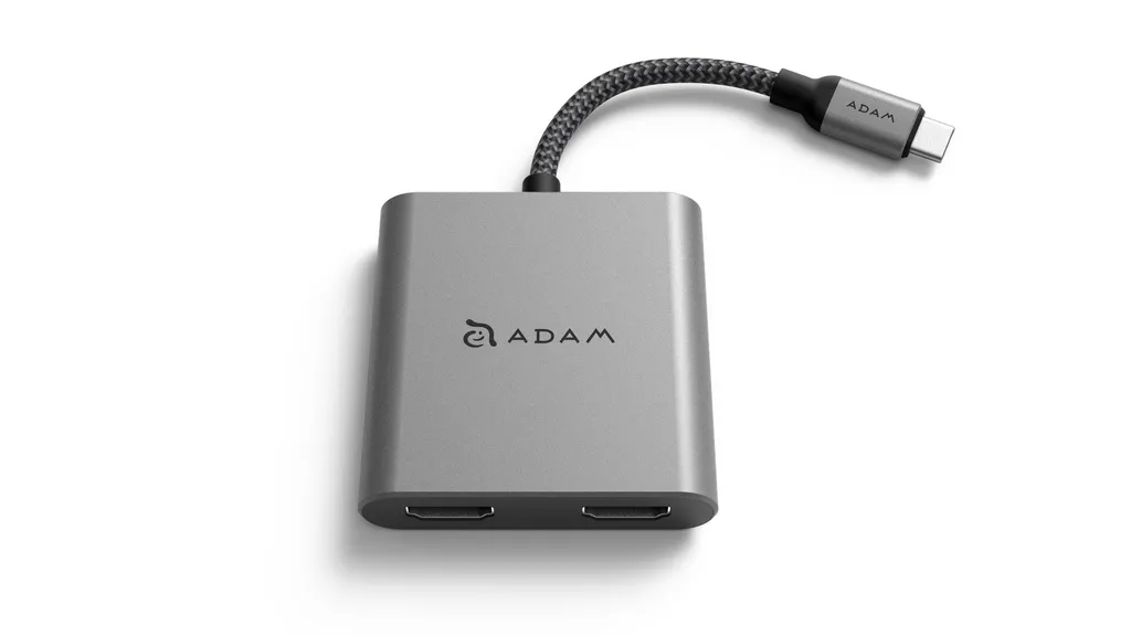 Adam Elements CASA Hub H2 Hub USB-C vers Double HDMI 4K Gris Sidéral